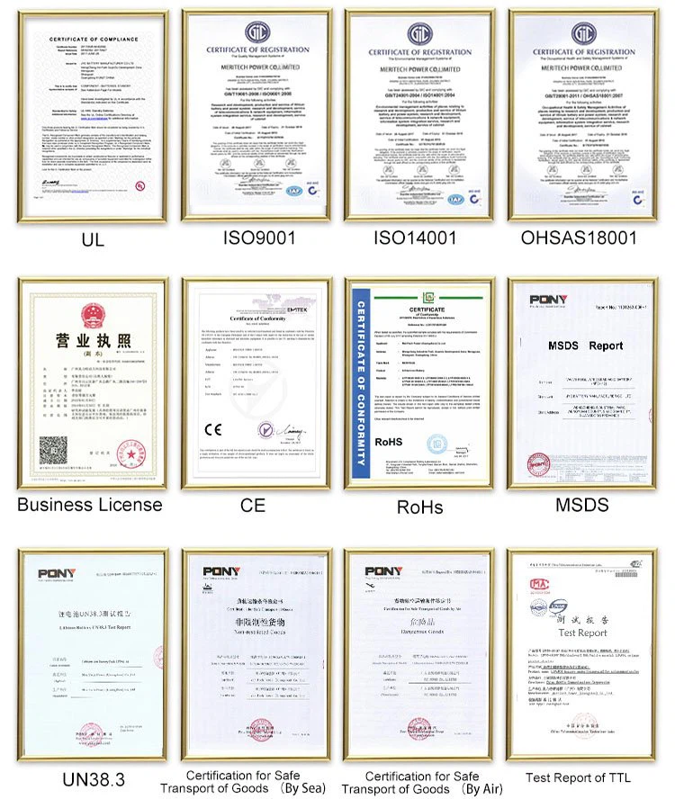 JXBT'S Certifications