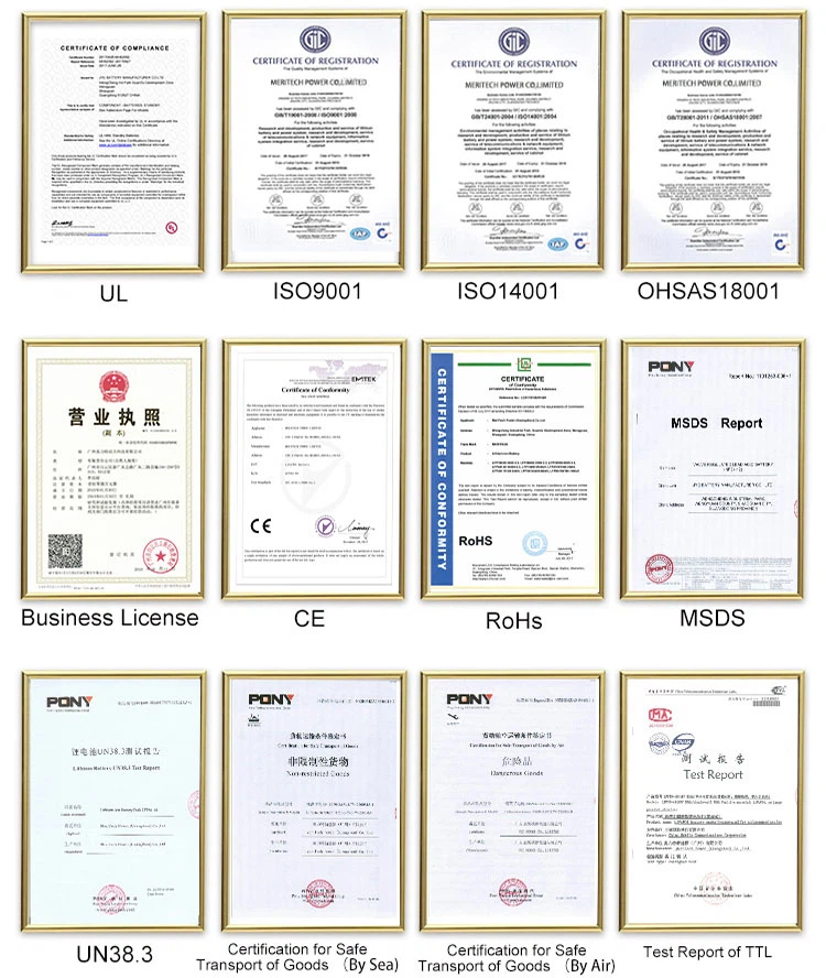 JXBT'S Certifications